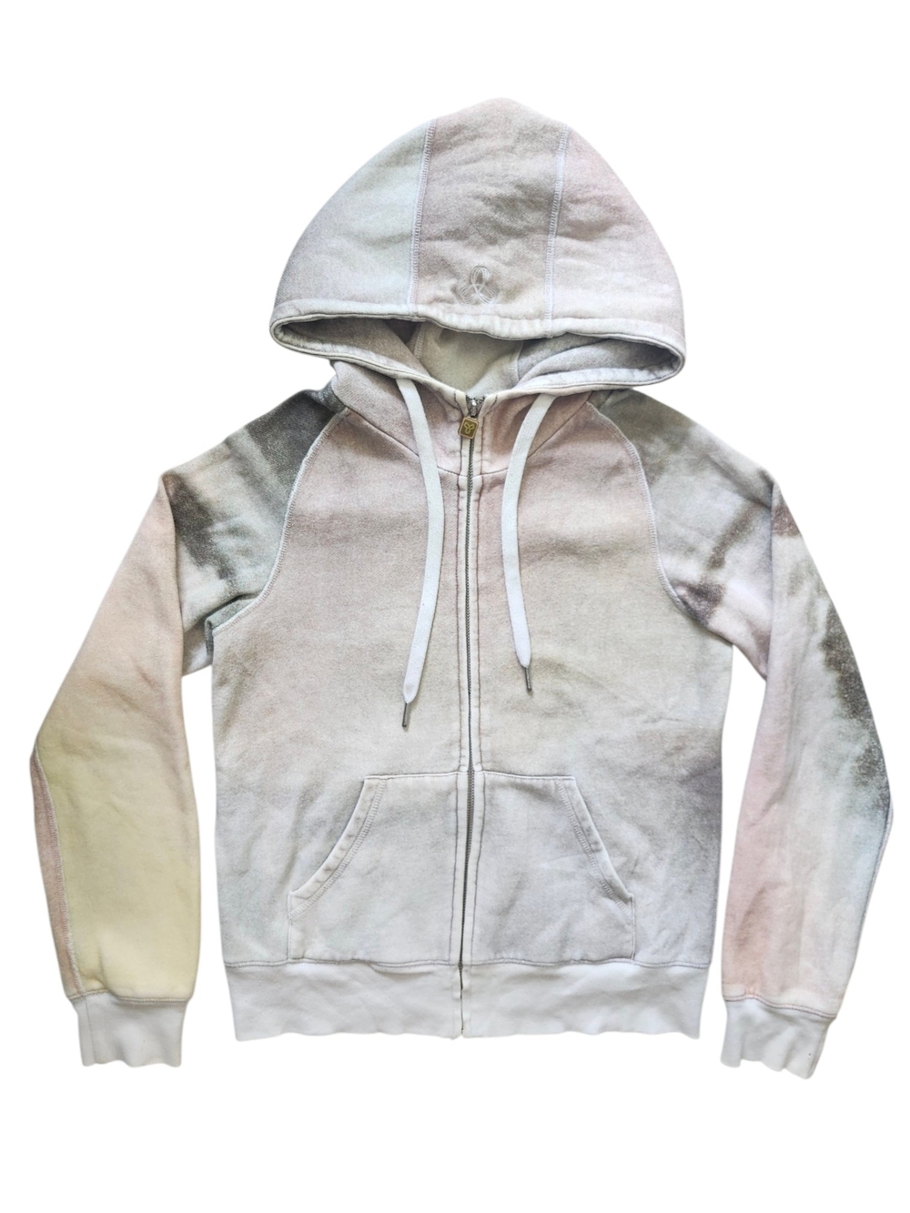 TNA Tie Dye Zip-Up Hoodie | Size Small | Cozy Fleece Lined Sweatshirt